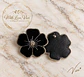 Pendientes  OPHELIA VELVET NOIR SILVER - Miniatura 2