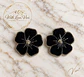 Pendientes  OPHELIA VELVET NOIR SILVER - Miniatura 1