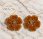 Pendientes  OPHELIA VELVET FAUVE GOLD - Miniatura 1