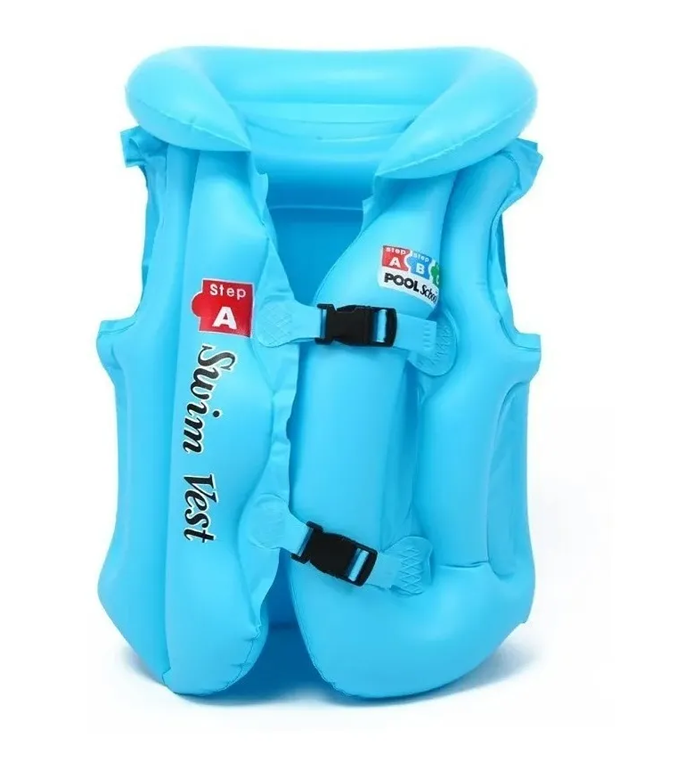 Chaleco Seguridad Inflable Flotador Niños Salvavidas Talla S M L