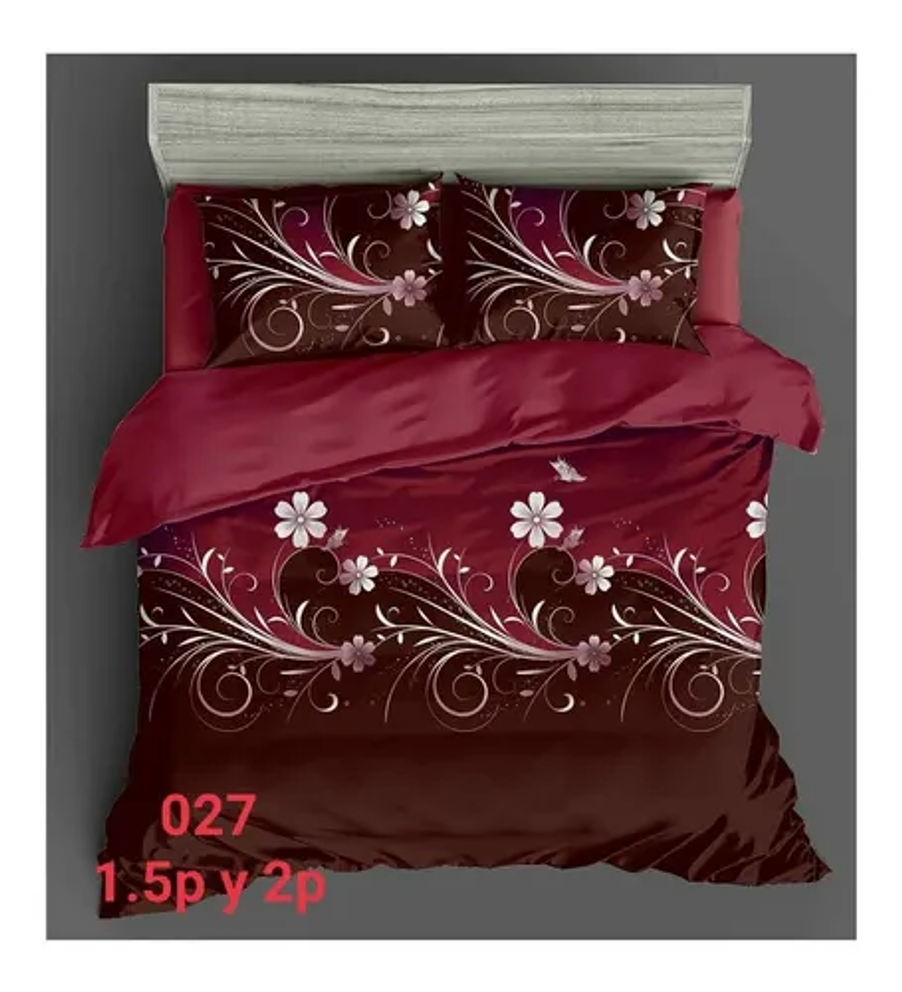 Cobertor Quilt Verano Cubrecama 1.5plaza (180*230cm)+1 Funda