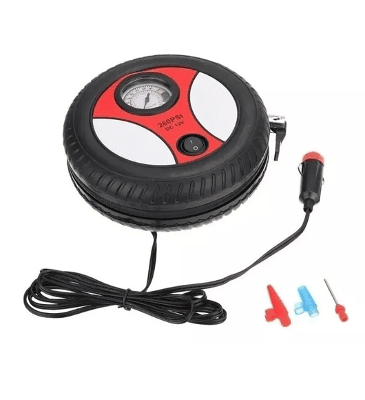 Inflador Compresor De Aire 12v Neumaticos Autos