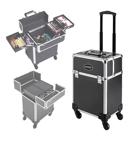 Maleta De Maquillaje Con Ruedas Caja Almacenaje Multiuso