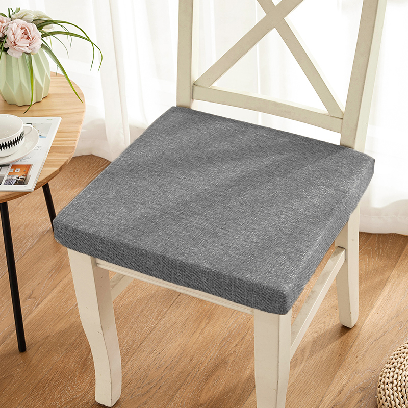 Cojín Silla Cuadrado Witmu 40x40 Cm -cojín Antideslizante Gris Oscuro*