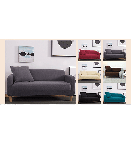 Cubre Sillón Adaptable Funda 2 Cuerpos Elasticada