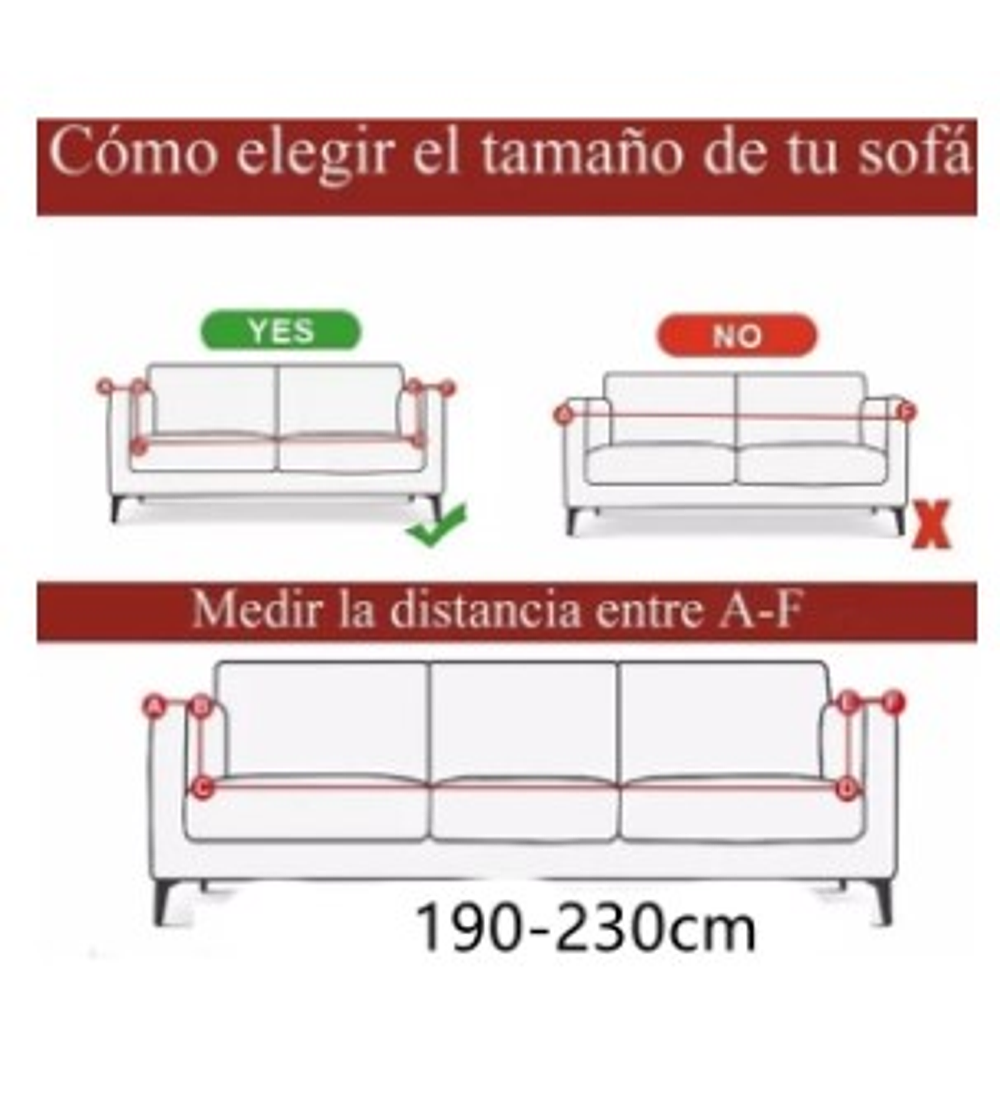 Cubre Sillón Adaptable Funda 2 Cuerpos Elasticada