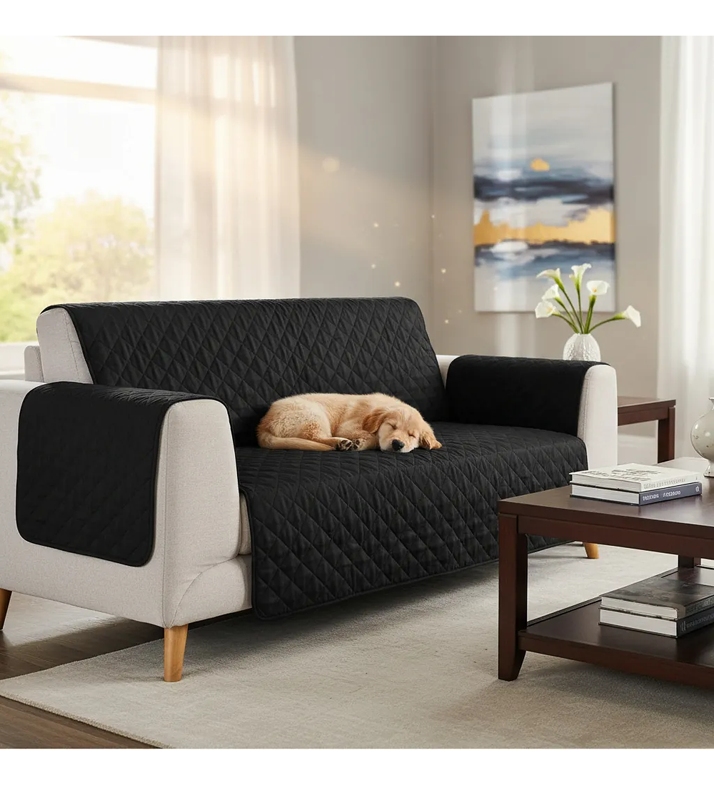 Cubre Sofa Sillon Para Mascotas Reversible 3 Plazas