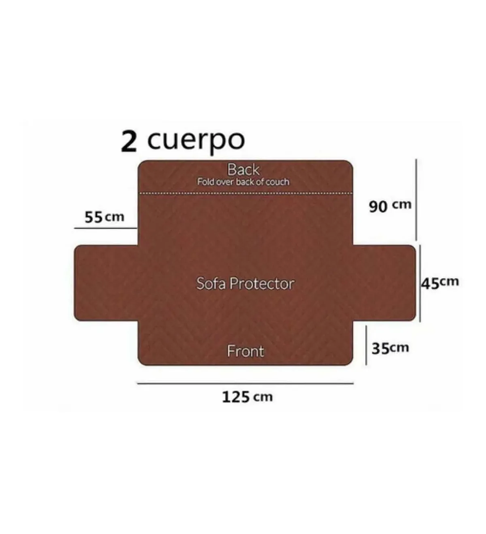 Cubre Sofa Sillon Para Mascotas Reversible 2 Plazas 