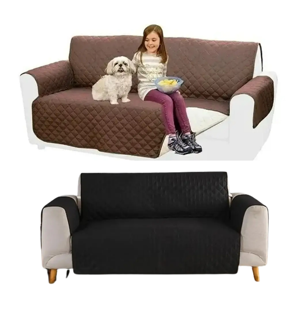 Cubre Sofa Sillon Para Mascotas Reversible 2 Plazas 