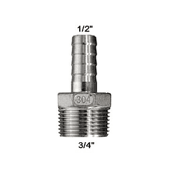 Niple Manguera 3/4" x 1/2"