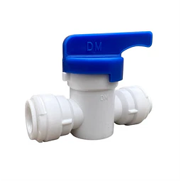 Conector Schop Válvula 3/8" - color azul/blanco