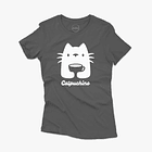 Polera premium Gato Catpuchino mujer 2