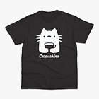 Polera premium Gato Catpuchino hombre 1