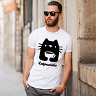 Polera premium Gato Catpuchino hombre 8