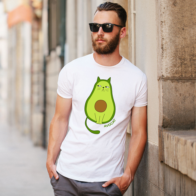 Polera premium Gato palta avocat hombre 8