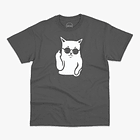 Polera premium Gato rebelde hombre 2