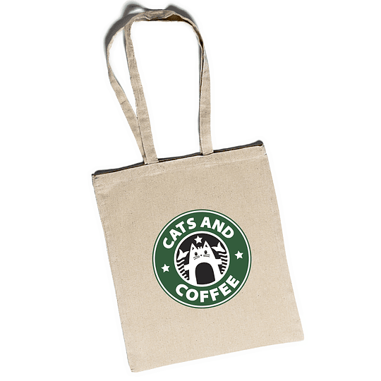 Bolso tote Gato Cats and coffee