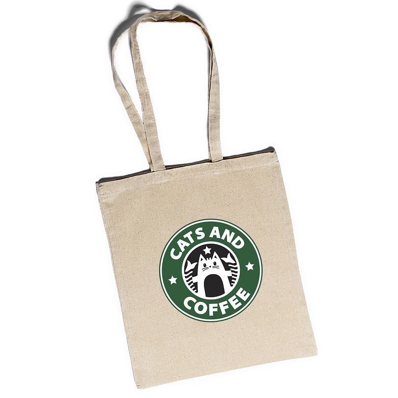 Bolso tote Gato Cats and coffee 