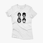 Polera premium The Beatles Faces mujer 5