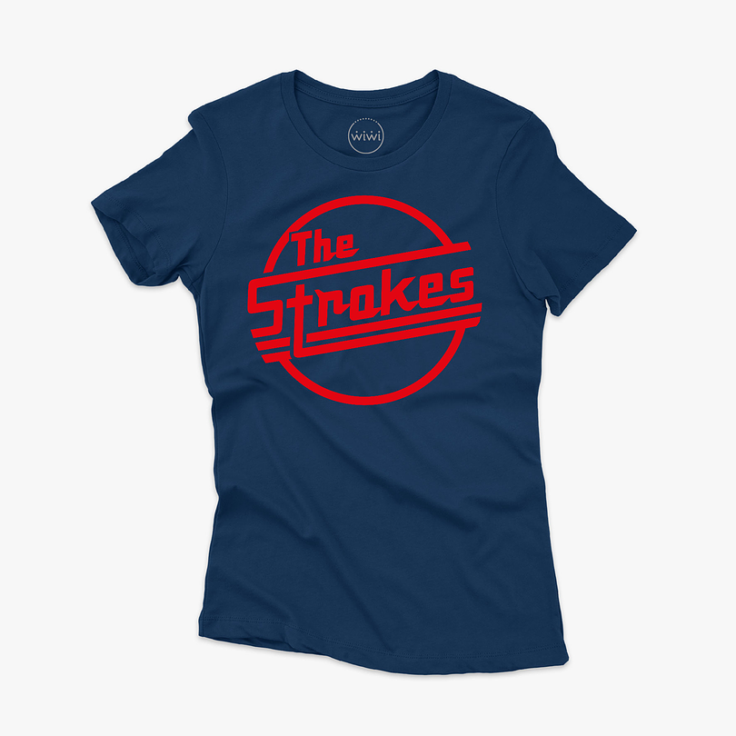 Polera premium The Strokes logo mujer 3