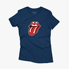 Polera premium Rolling Stones color tongue mujer 3