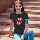 Polera premium Rolling Stones color tongue mujer 6