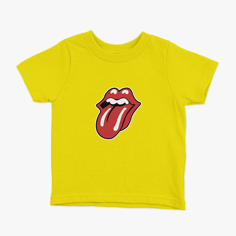 Polera Rolling Stones color tongue niños 4