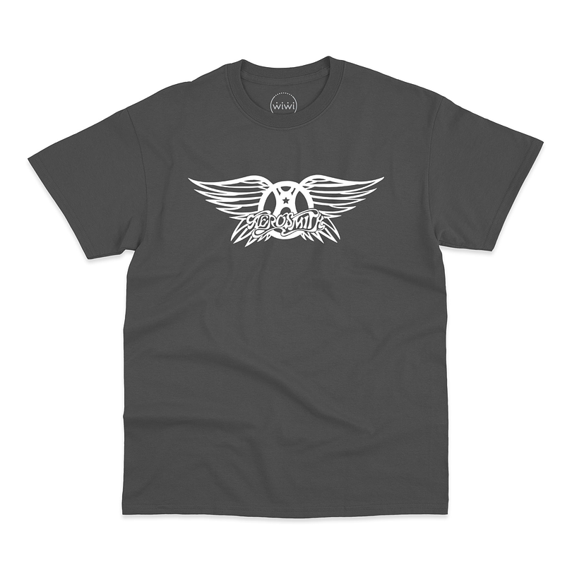 Polera premium Aerosmith logo wings hombre 2