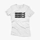 Polera premium Coldplay mujer 5