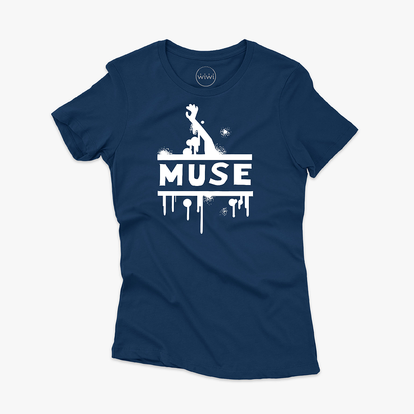 Polera premium Muse logo mujer 3