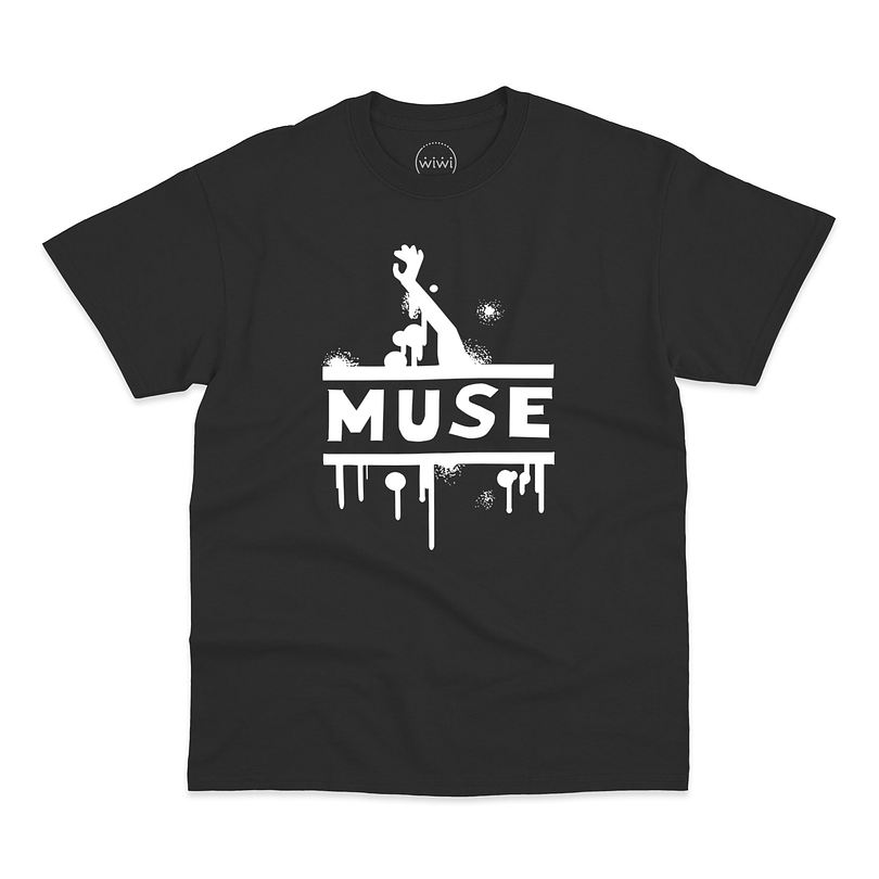 Polera premium Muse logo hombre 1