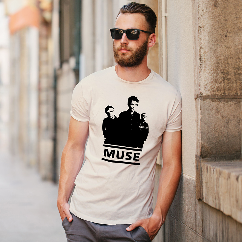 Polera premium Muse band hombre 6