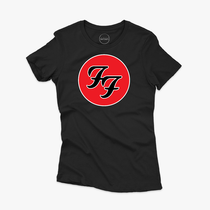 Polera premium Foo Fighters cercle color mujer 1