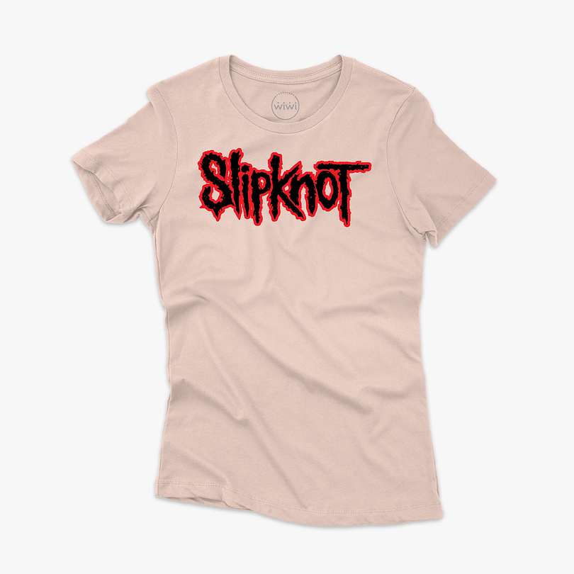 Polera premium Slipknot logo mujer 4