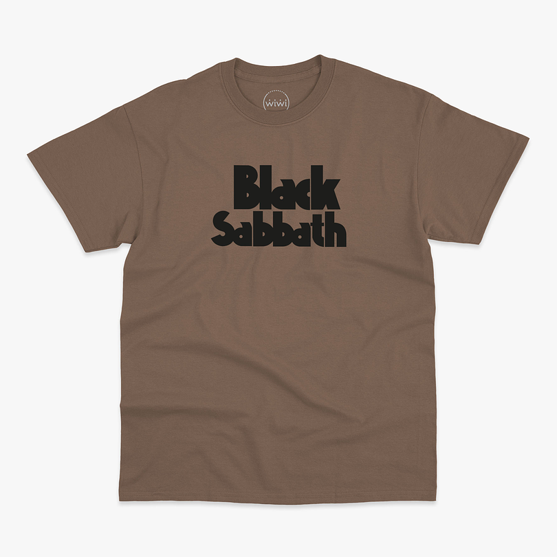 Polera premium Black Sabbath logo hombre 4