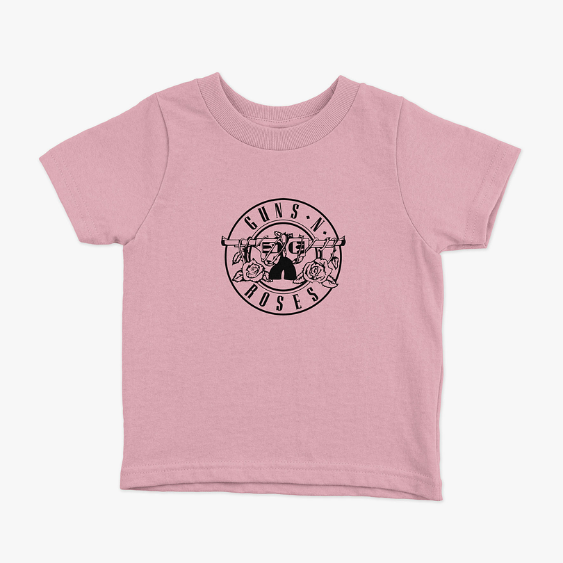 Polera Guns and Roses logo niños 5