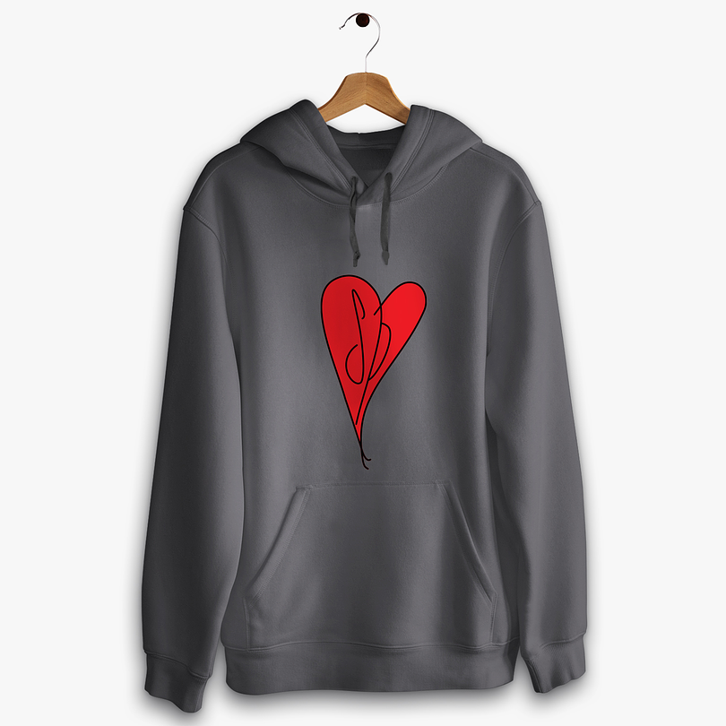 Poleron The Smashing Pumpkins heart unisex 2