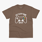 Polera premium Eat sleep game hombre 4