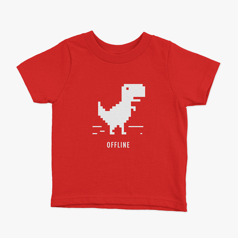 Polera T-Rex Off Line niños 3