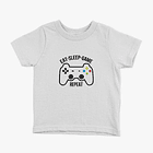 Polera Eat sleep game niños 7