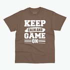 Polera premium Keep calm game On hombre 4