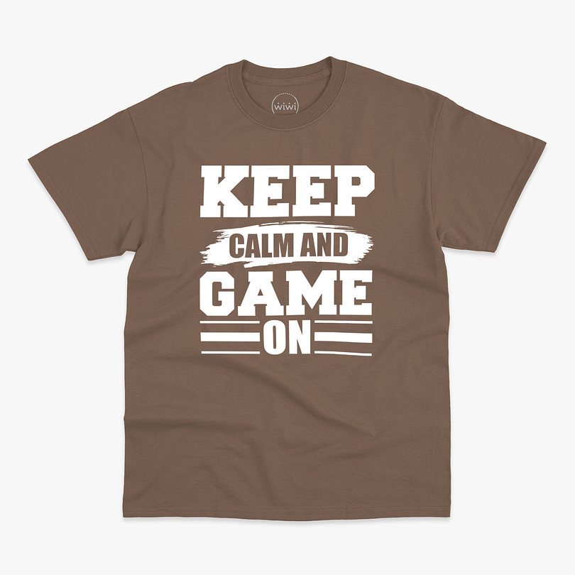 Polera premium Keep calm game On hombre 4