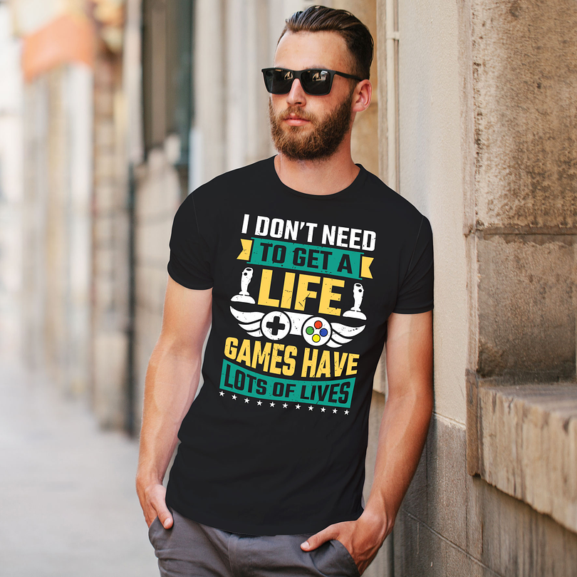 Polera premium Games Lots lives hombre 5