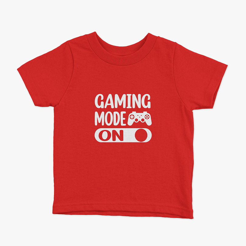 Polera Gaming Mode On niños 3