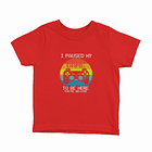 Polera I Paused My Game niños 3