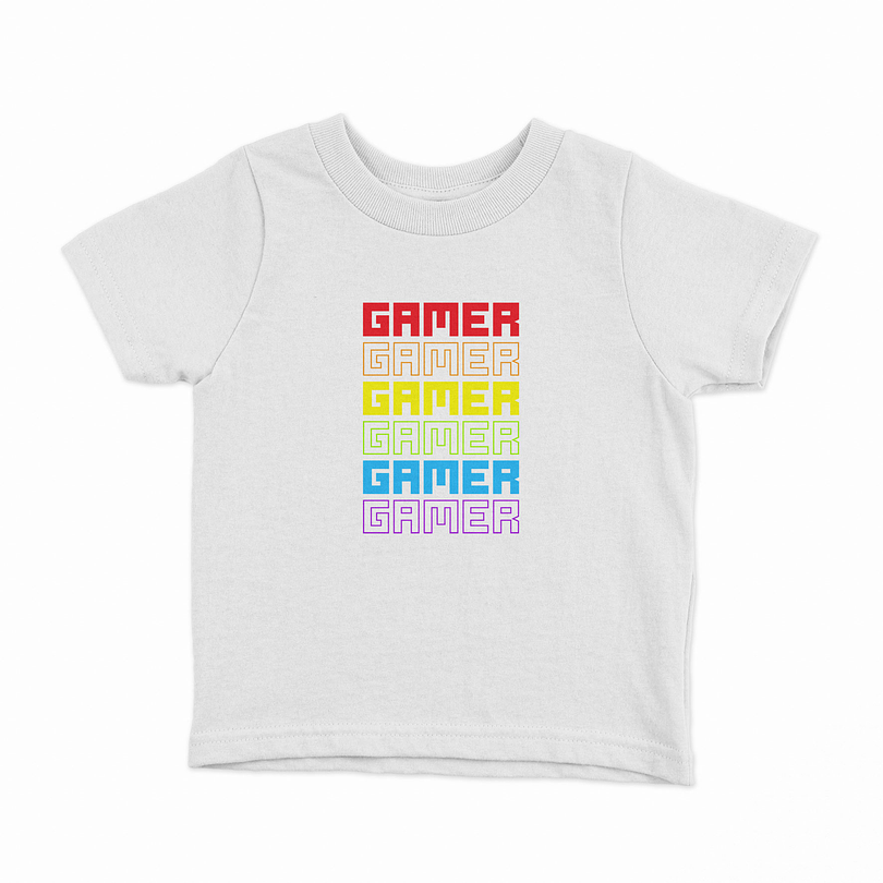 Polera Gamer Colors niños 7