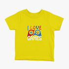 Polera I Love Games niños 3