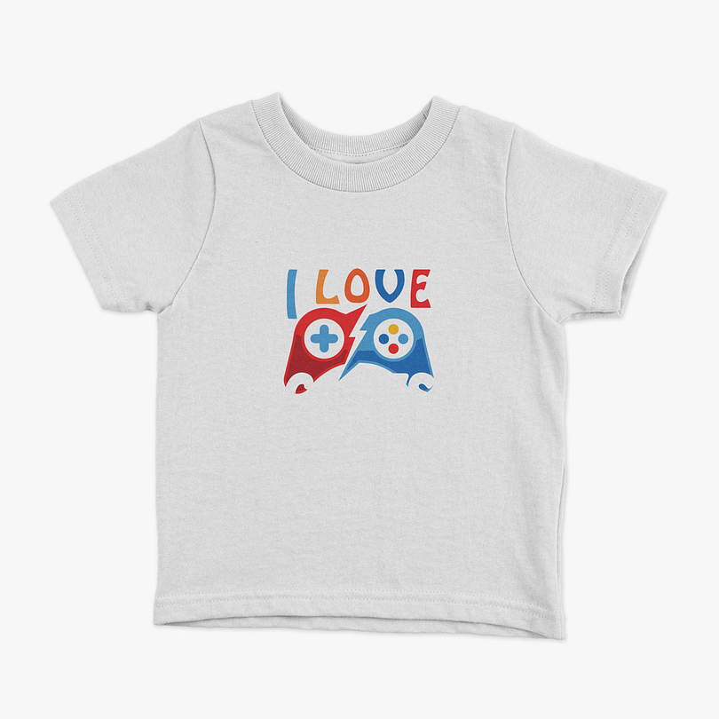 Polera I Love Games niños 6