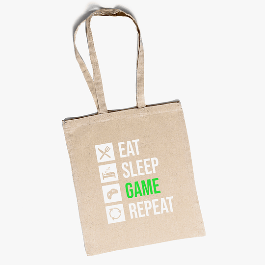 Bolso tote Eat Sleep Repeat