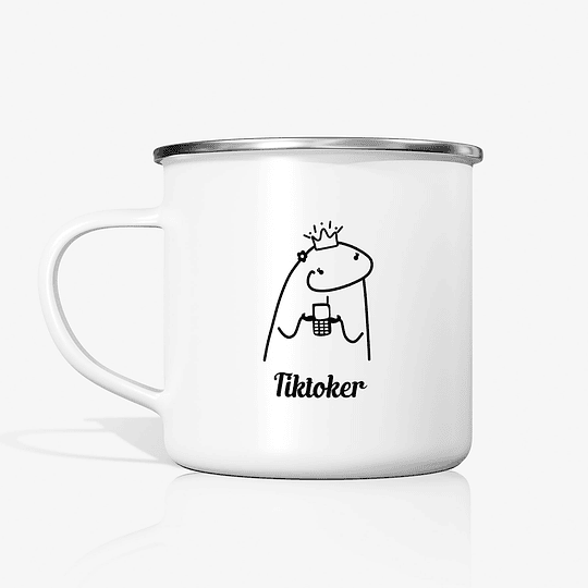 Taza Flork Tiktoker metalica enlozada